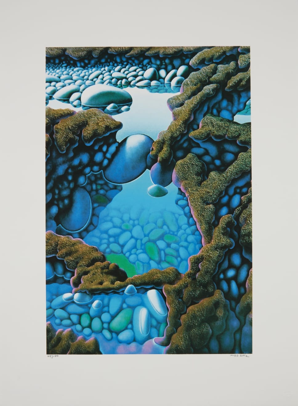 Michael Smither, 3 Rock Pools and Lava Flow , 2011