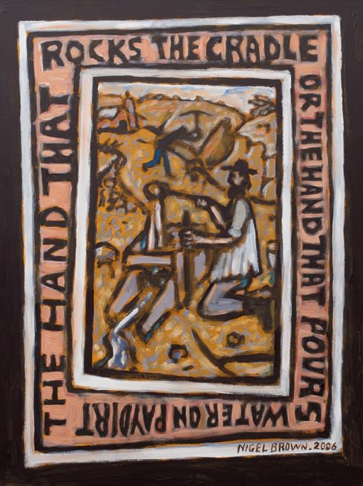 Nigel Brown, The Hand that Rocks, 2006