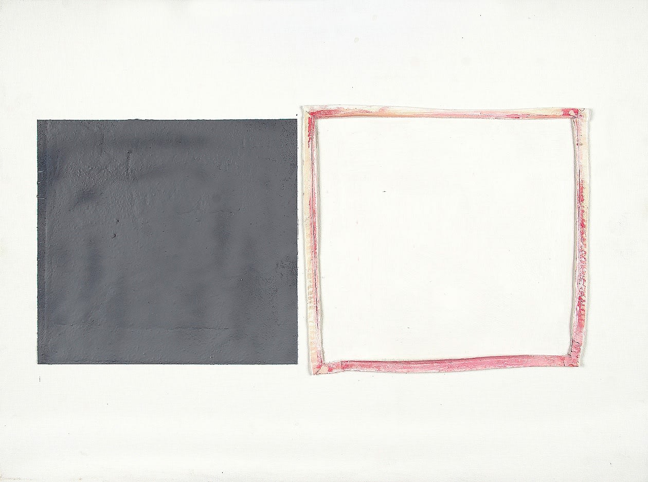 John Blackburn, 2 Squares, Grey to Left, 2008