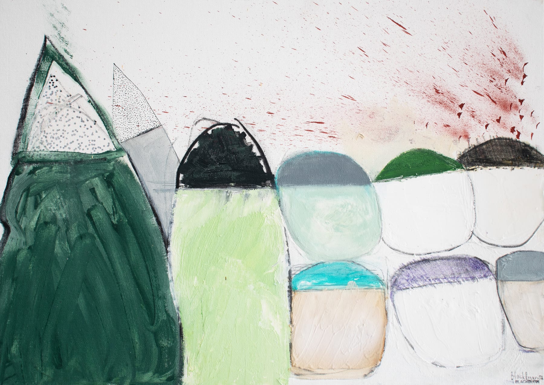 John Blackburn, Red Splatter, 2021