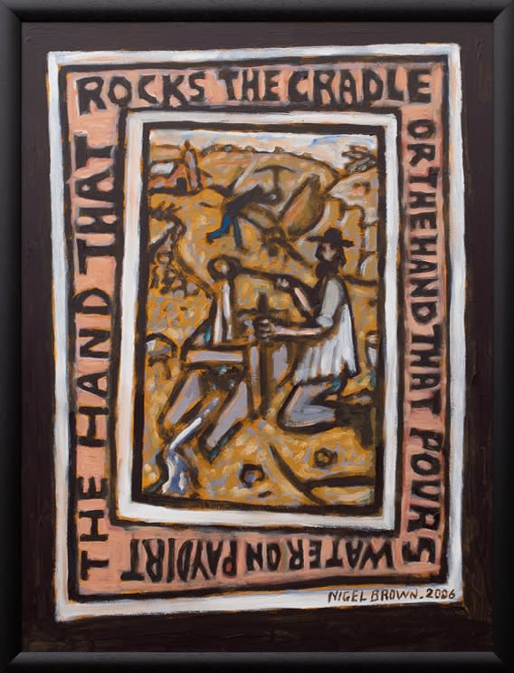 Nigel Brown, The Hand that Rocks, 2006