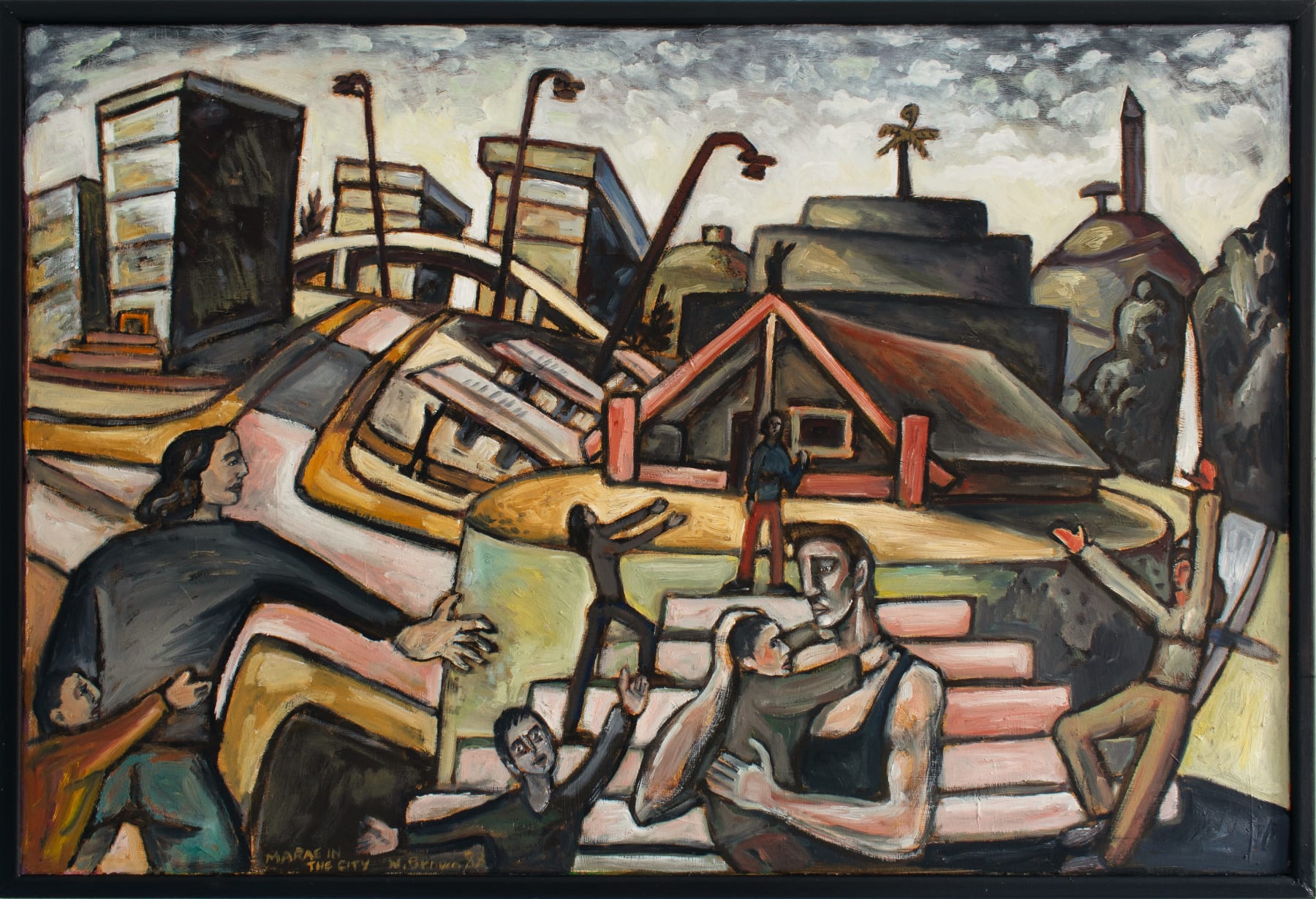 Nigel Brown, Marae in the City, 1988