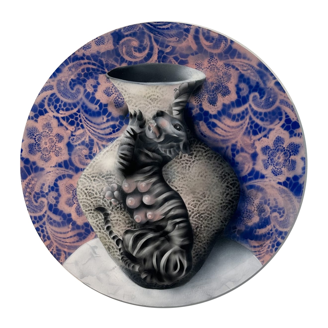 Karin McGinn, Tiger Milk (tondo) , 2024