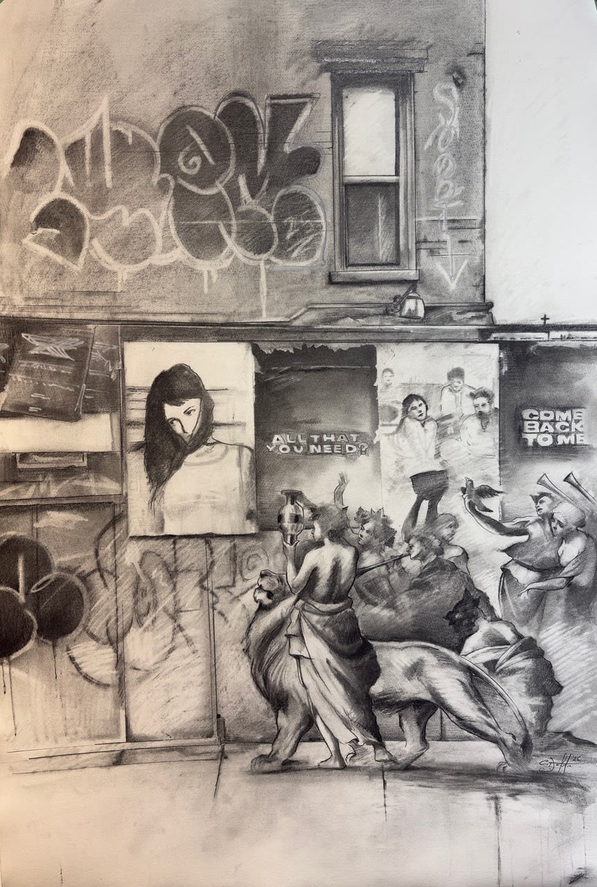 Carl White, God is a Woman (Bacchanal) Study, 2025