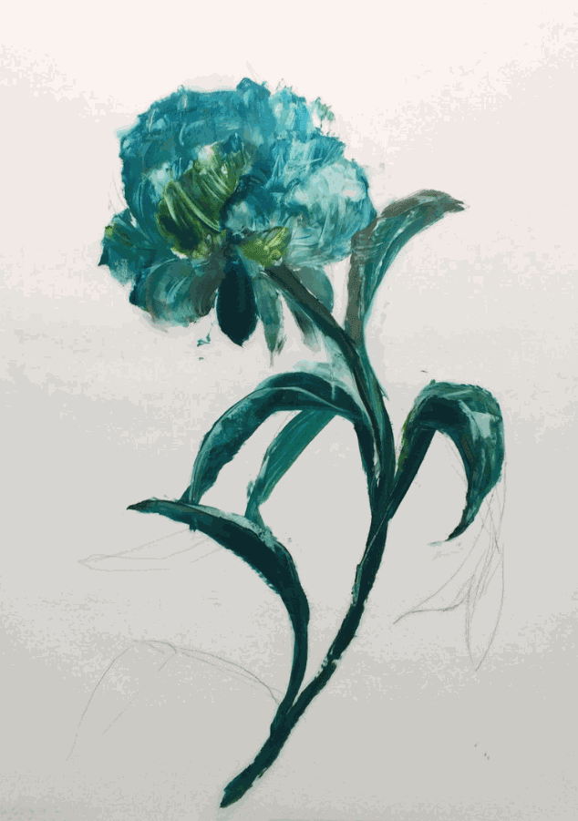 Madeleine Lamont, Teal and Green Bloom