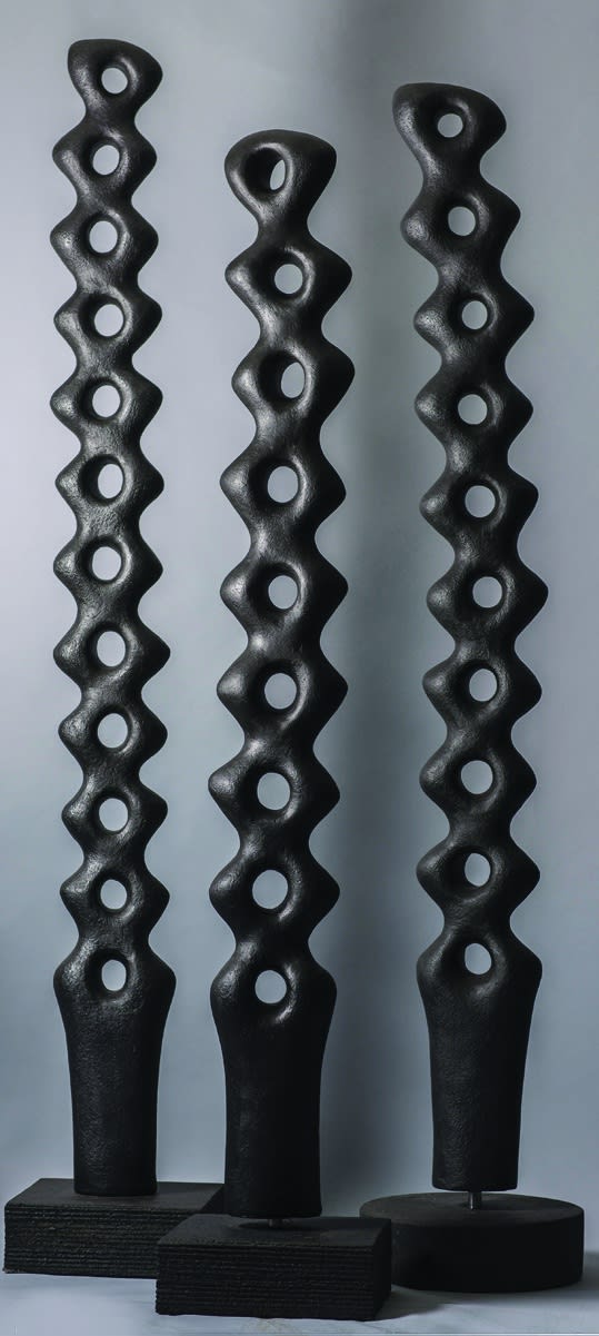 Birgit Piskor, Nexa series (installation view), modified concrete & acrylic