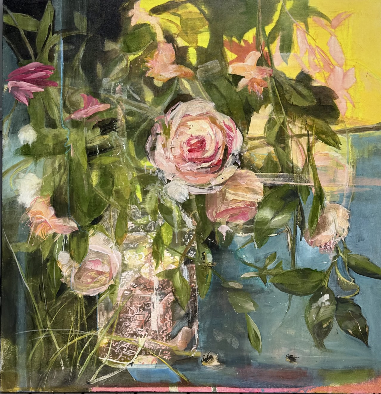 Madeleine Lamont, Roses in Vase, 2025
