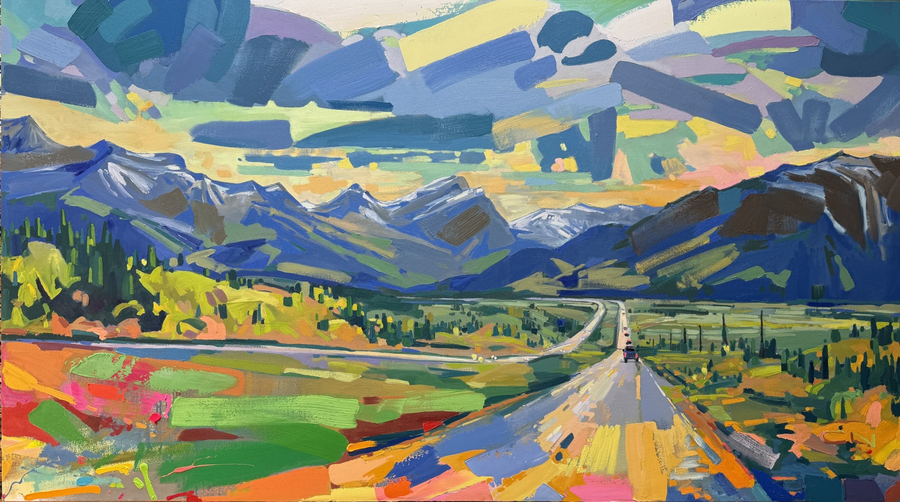 Chrissy Nickerson, Our Way Home, TransCanada Hwy 1, Alberta, 2025