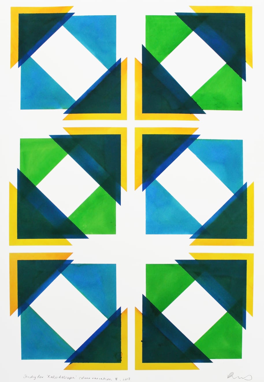 Study for 'Kaleidoscope' Colour Variation II, 2018