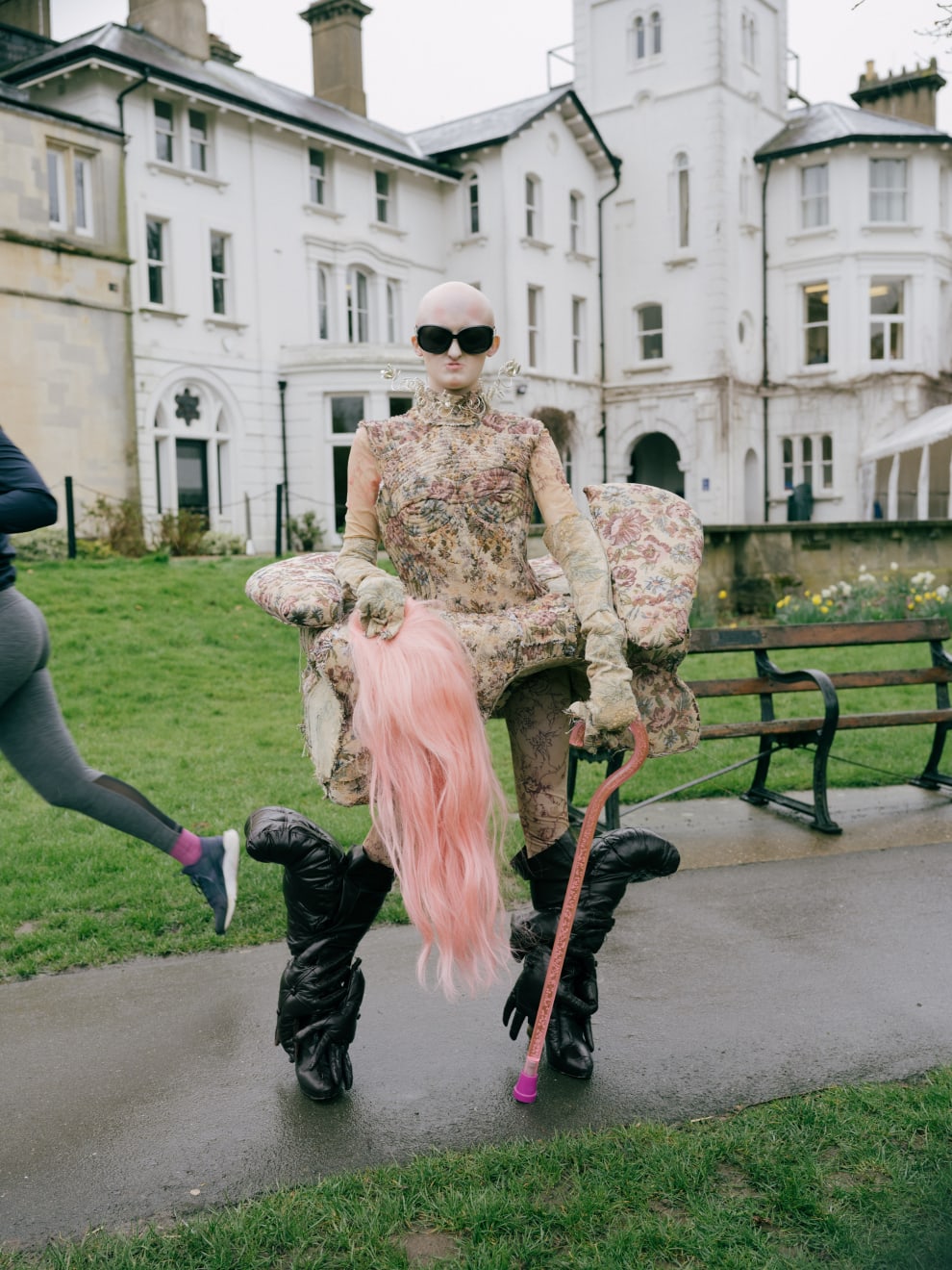 Rona Bar & Ofek Avshalom, Hannah Holding her Wig and Cane, 2023