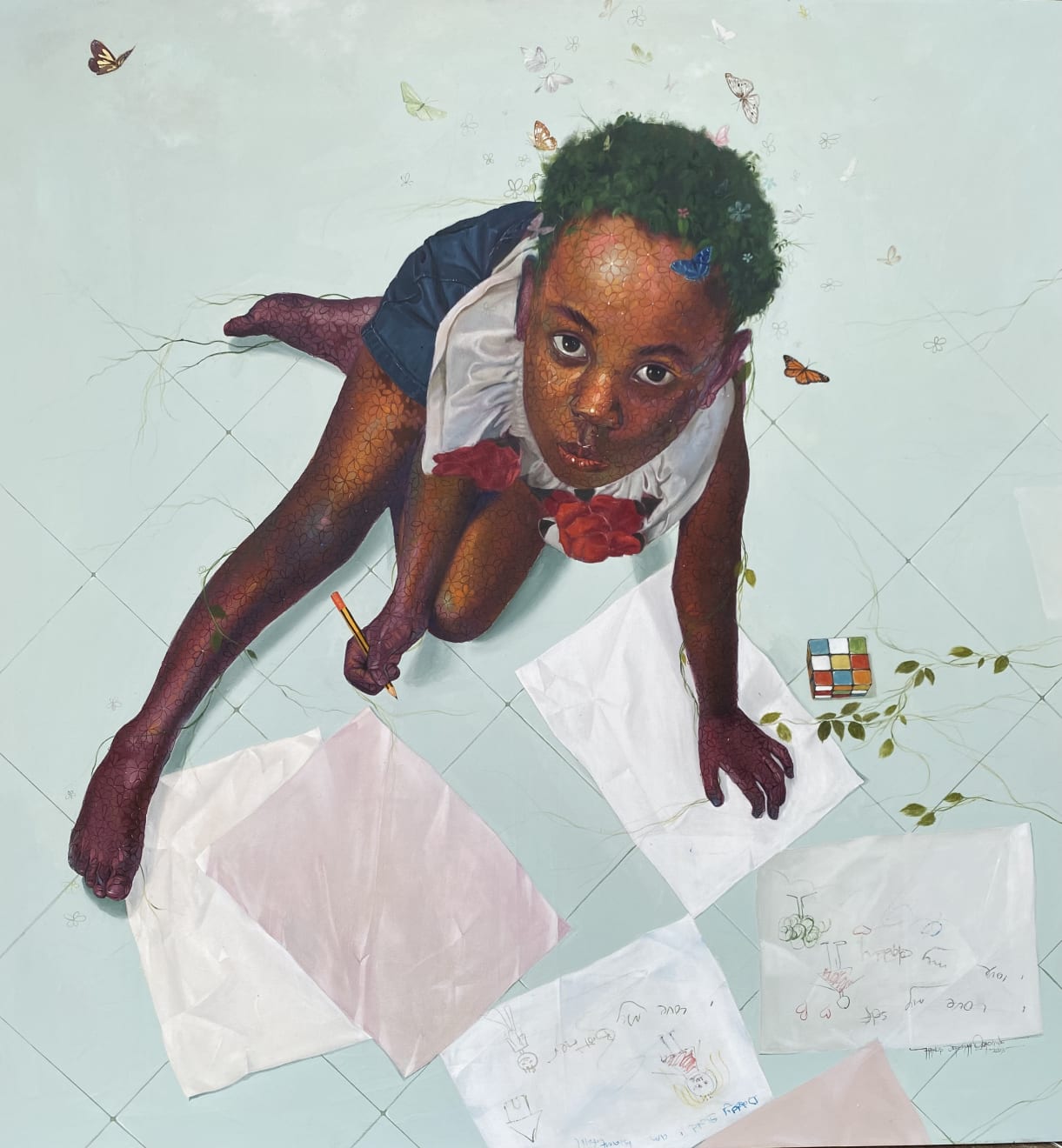 Francis Jeremiah Oshogwe, Little Girl , 2023