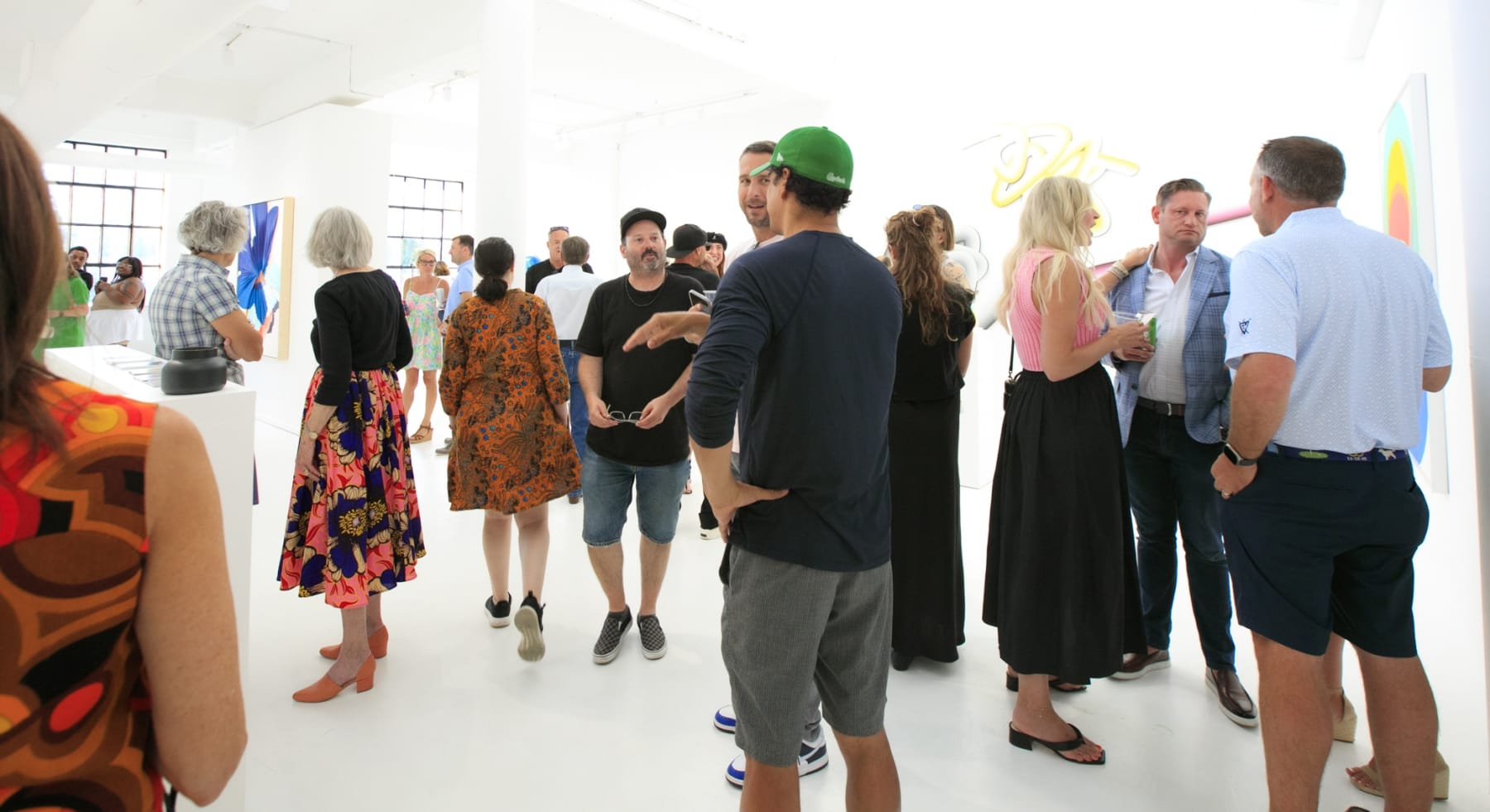 Dopamine installation view with guests