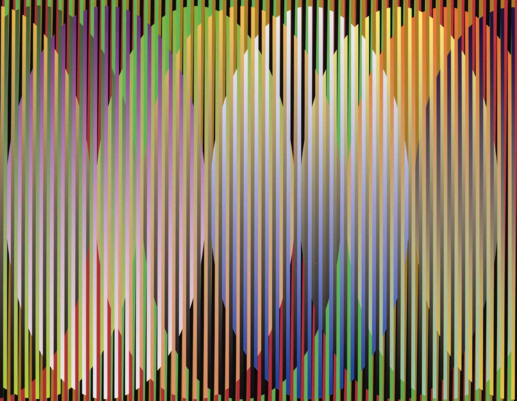 Carlos Cruz-Diez, Serie Cardíaca Oval 1, 2015
