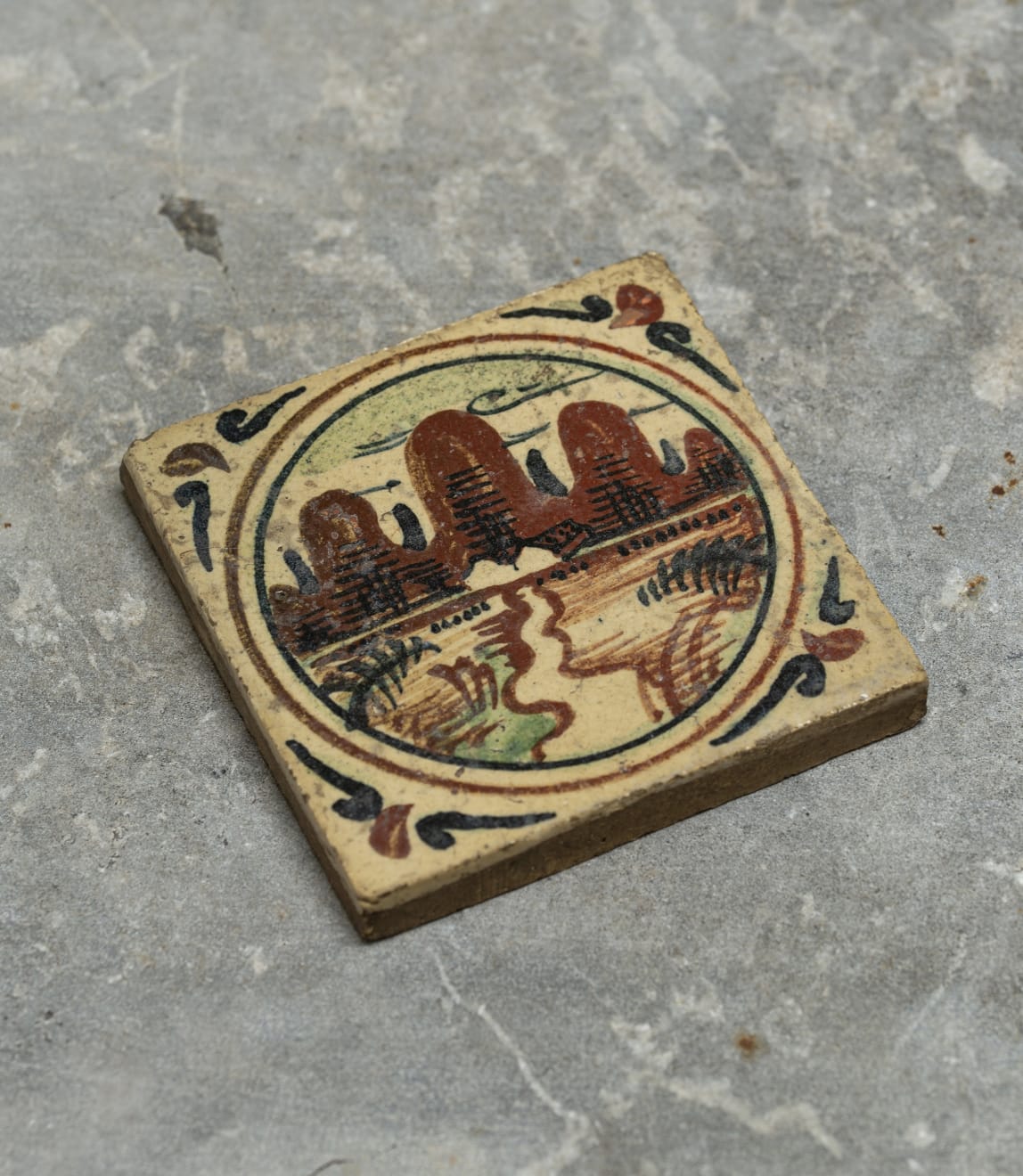 Slipware tile, 1922
