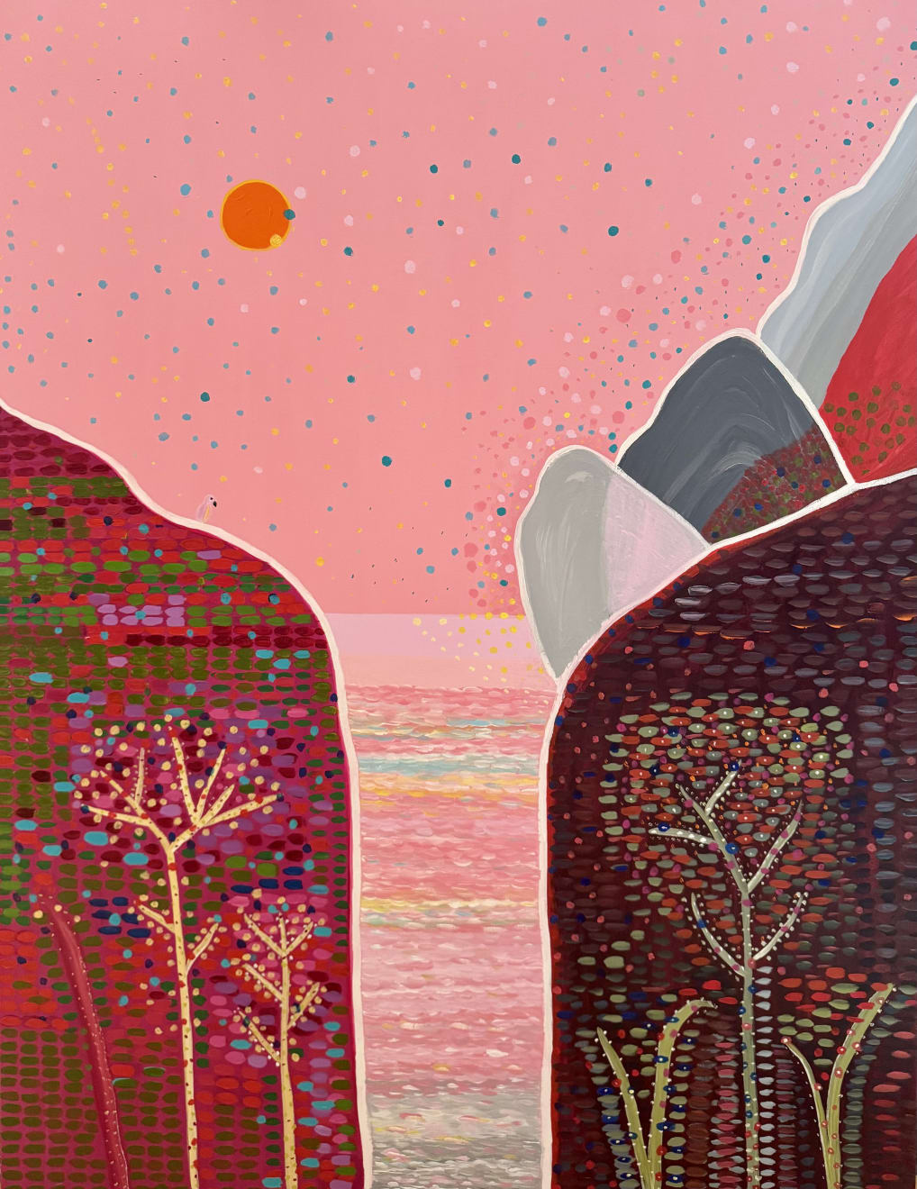 María Cortés, RED IMAGINED PARADISE, 2024