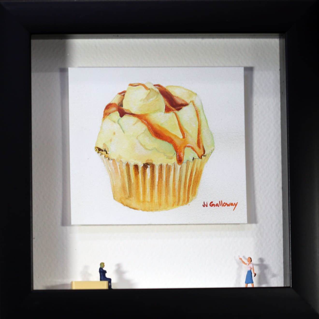 JJ Galloway/The Arty Pigeon Lady, Vanilla Cupcake Diorama, No.1
