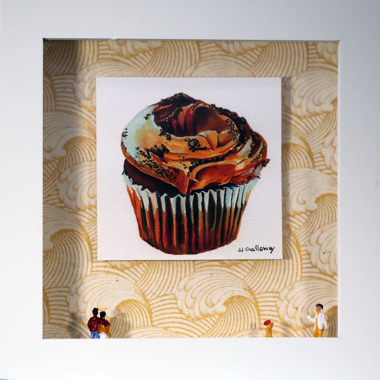 JJ Galloway/The Arty Pigeon Lady, Chocolate Cupcake Diorama