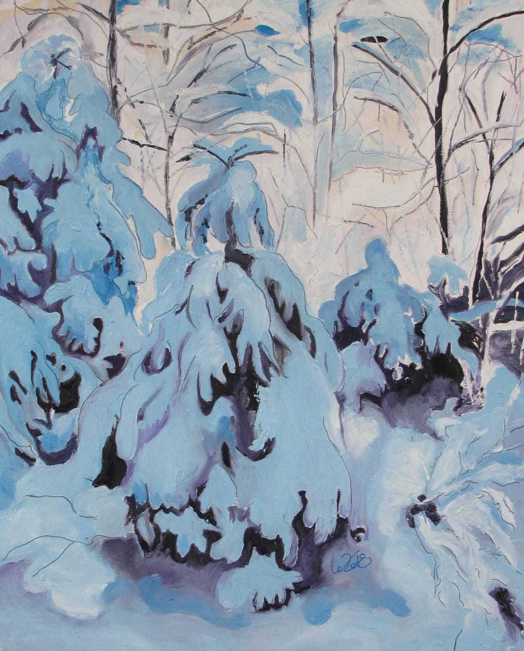 beatriXbraun, Der Tannenwald im Winterkleid, 2018