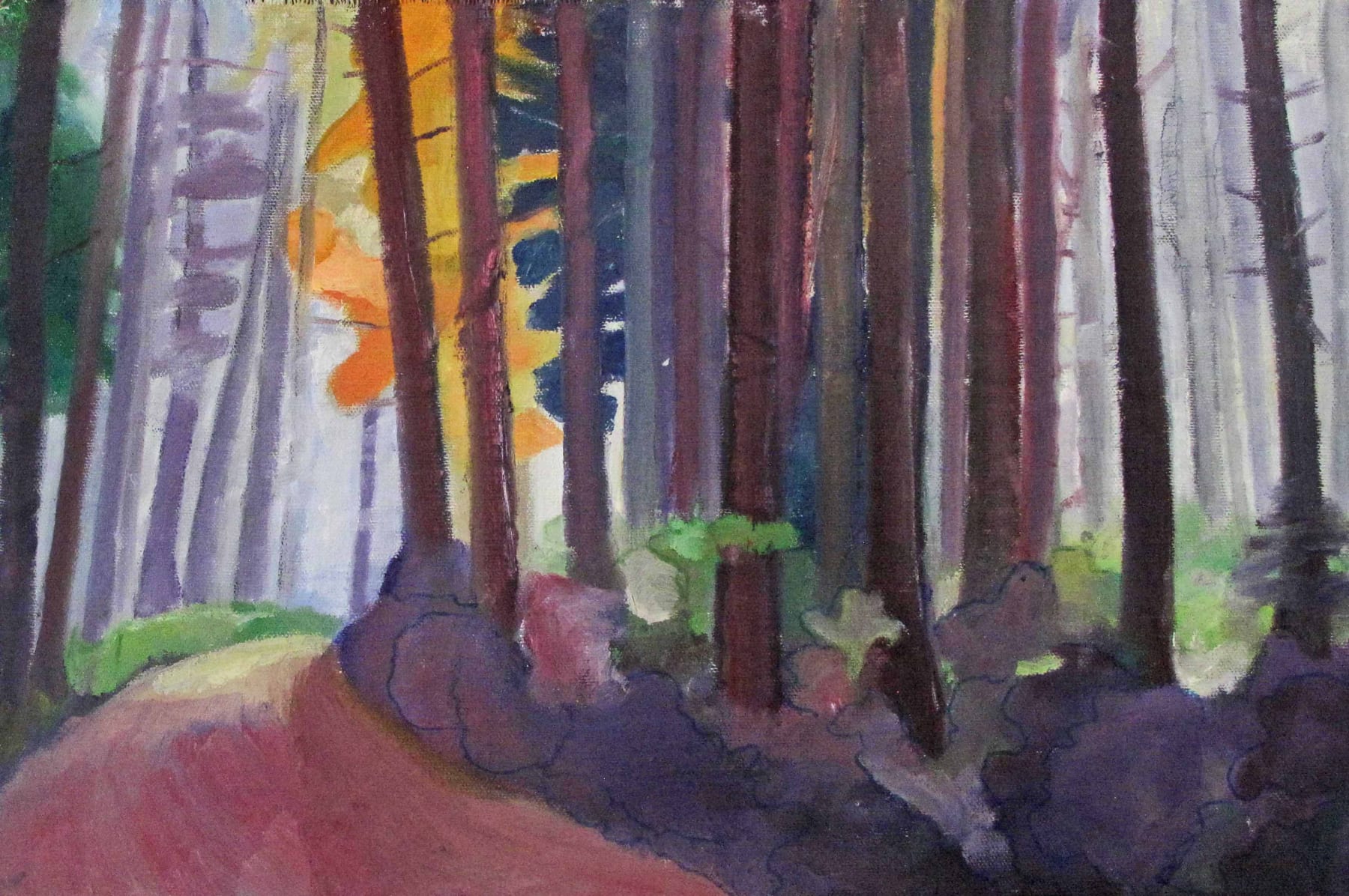 beatriXbraun, Nebellicht zieht durch den Wald, 2017