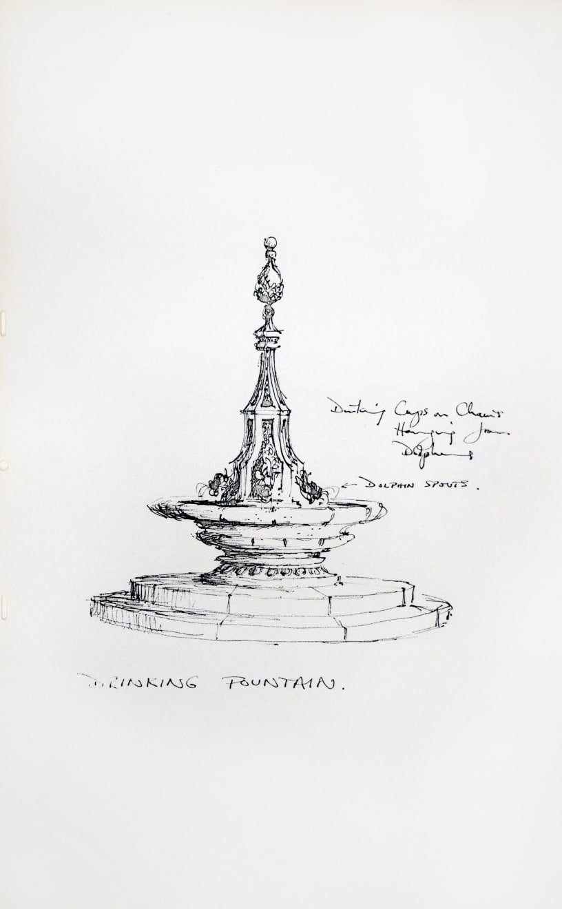 Tony Walton, Mary Poppins: Fountain, 1964