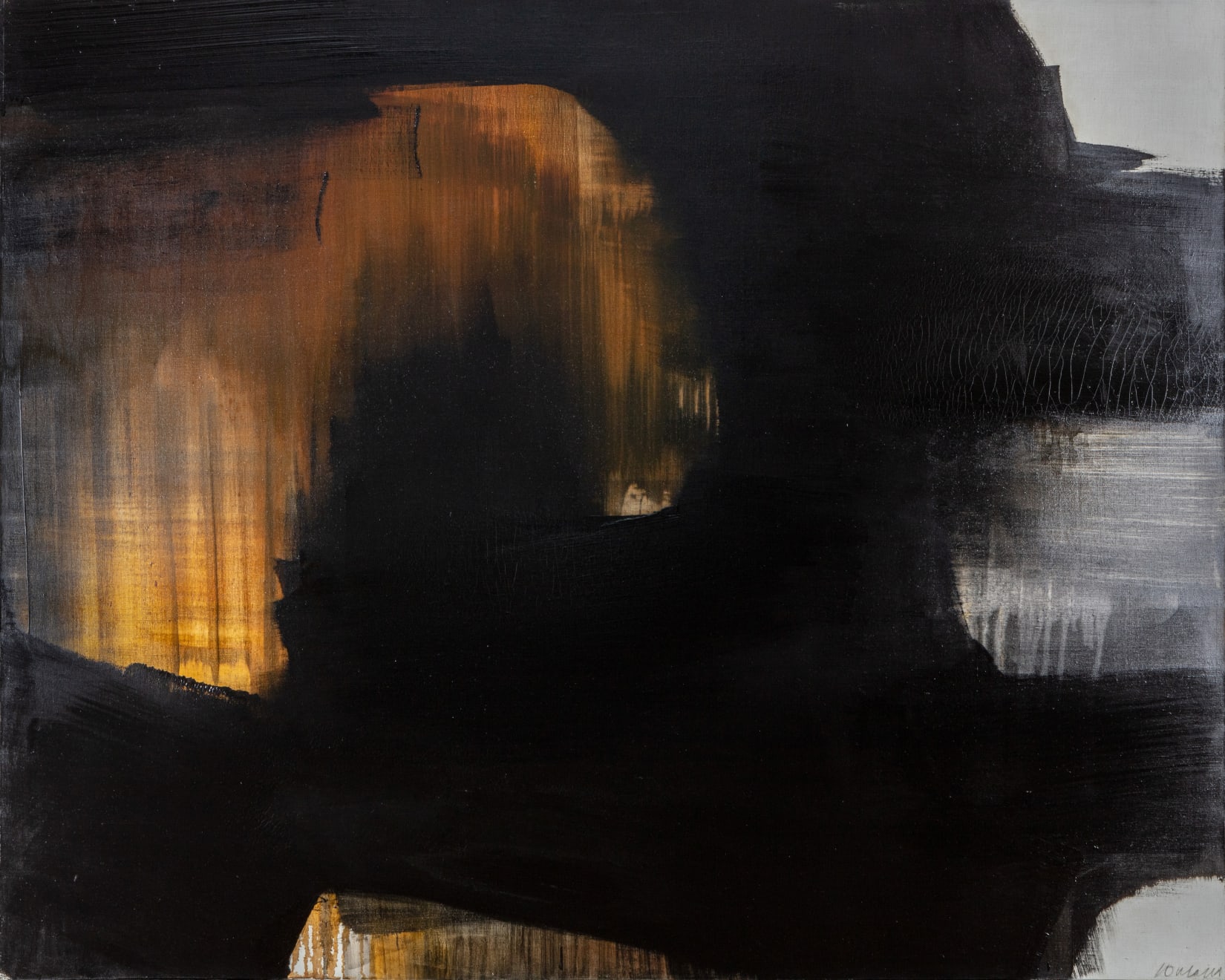 Pierre Soulages, peinture 130 x 162 cm, mai, 1965