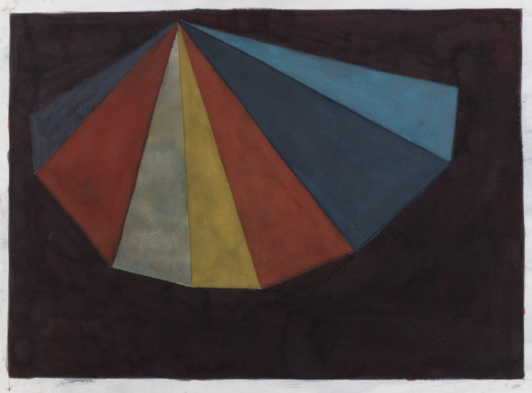 Sol LeWitt, Asymmetrical Pyramid, 1986