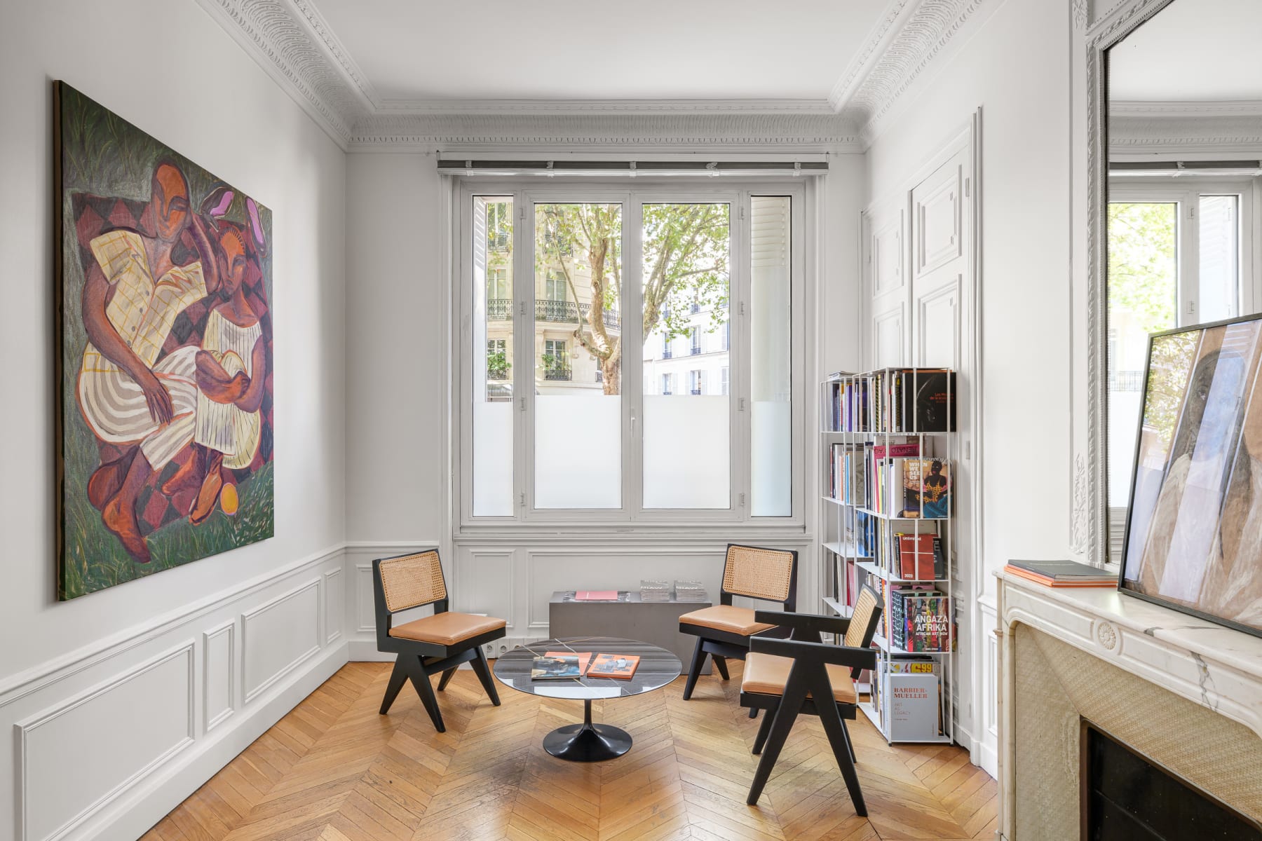Vue du showroom à Paris