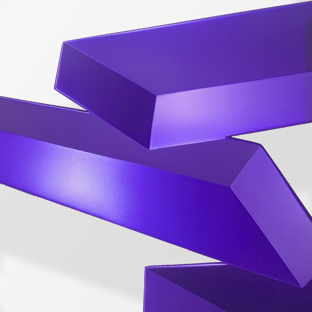 Rafael Barrios, Horizontal Levitante (Violet Purple), 2013