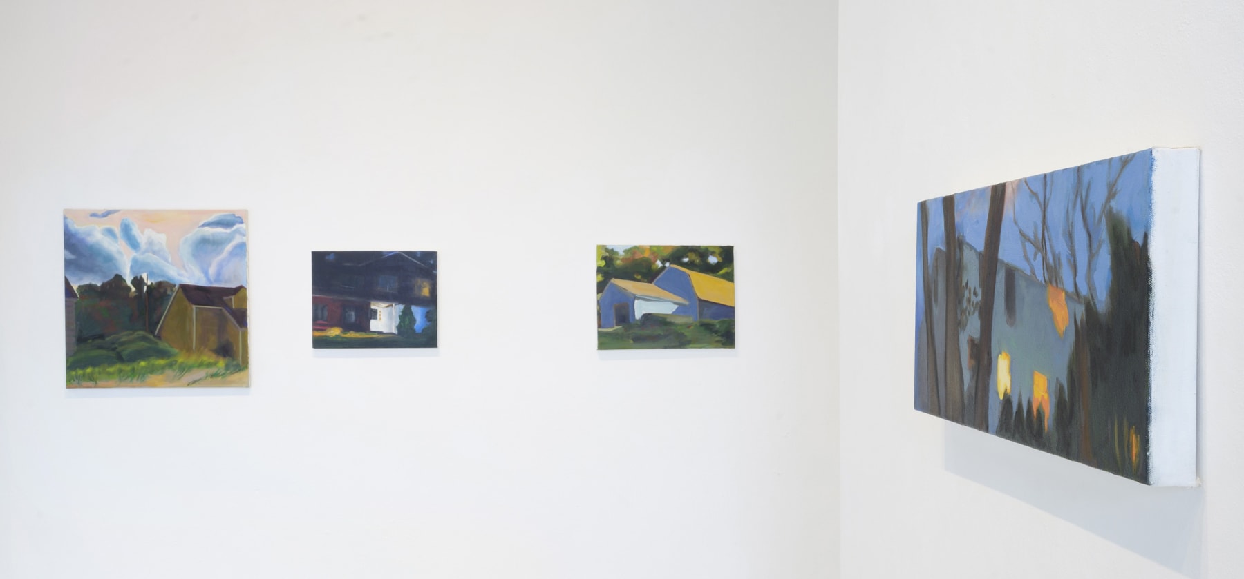 Installation view of Maureen O'Leary: By the same sea, homes of the Irish diaspora (Custom House Studios + Gallery, Co. Mayo, Ireland, September 28 - October 22, 2023). Photo by Michael McLaughlin.