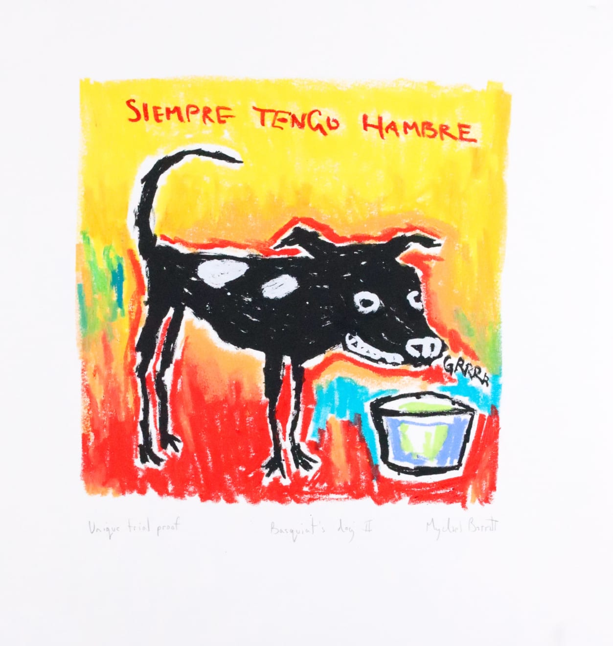 Mychael Barratt, Basquiat's Dog II - TP I, 2025