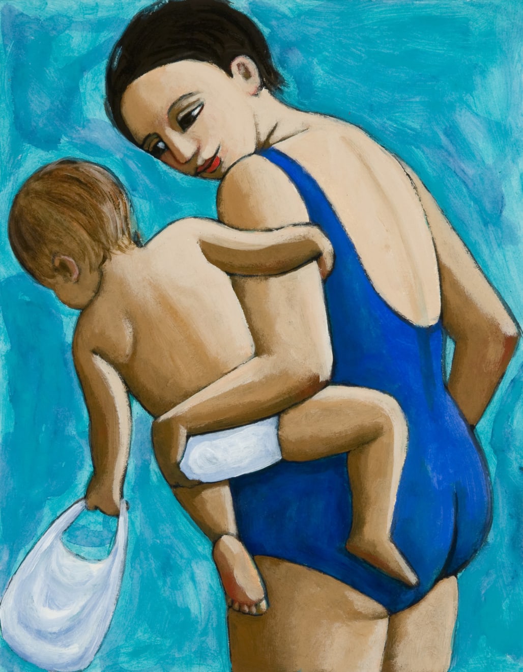 Anita Klein Studio Sale, Sacha at the Pool