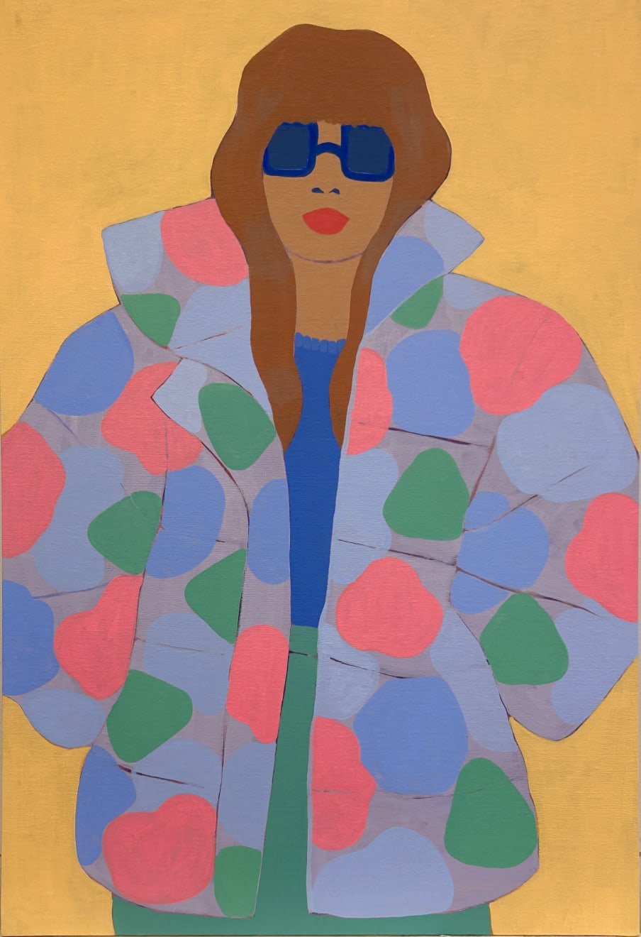 Susie Stone, Neon Patch Puffer, 2023