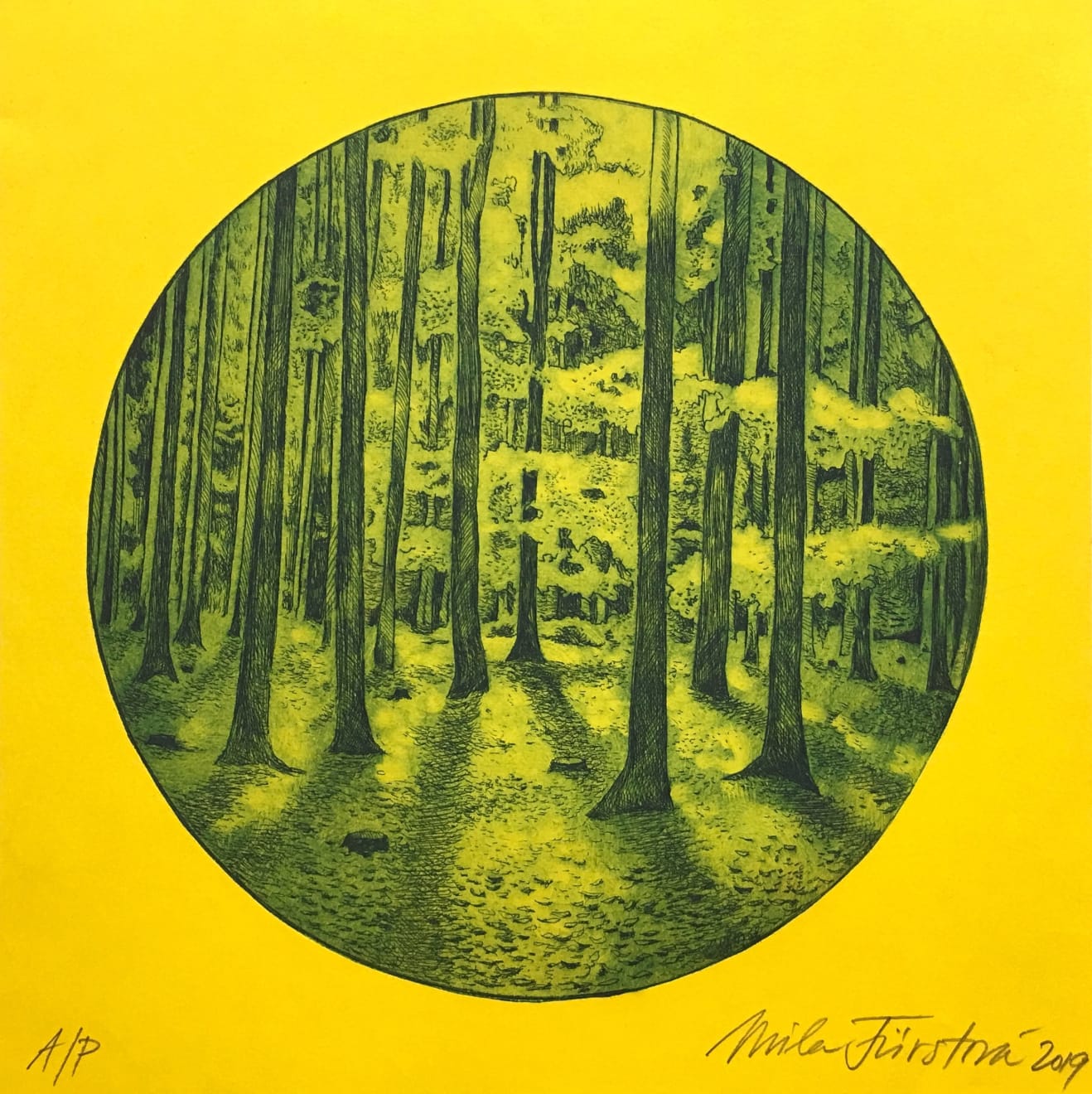 Christmas Secret Bid Auction 2024, LOT 80: Míla Fürstová - Everydays V - Golden Forest, 2019