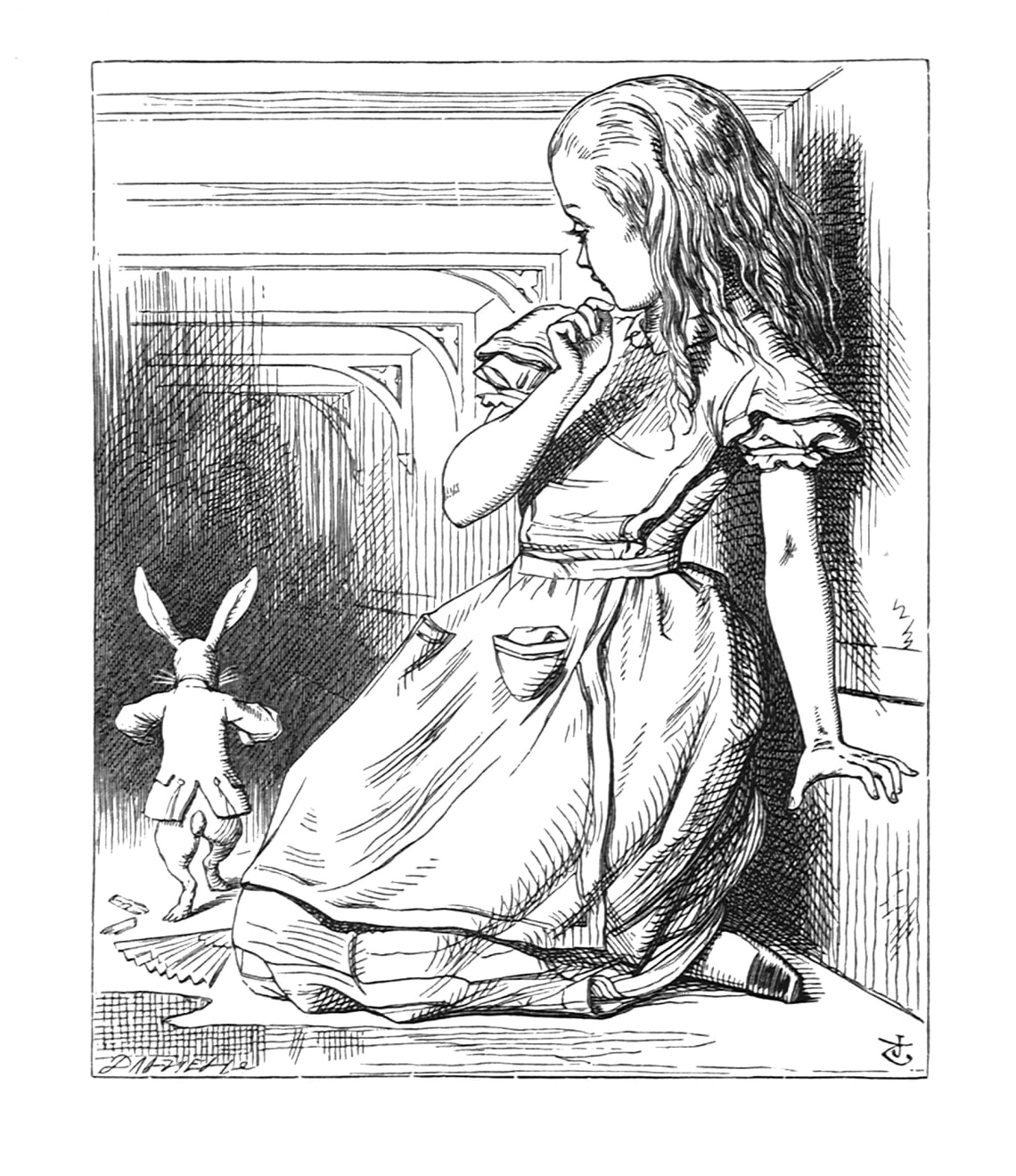 John Tenniel, ‘Oh! The Duchess, the Duchess! Oh! won’t she be savage if I’ve kept her waiting!’, 1988