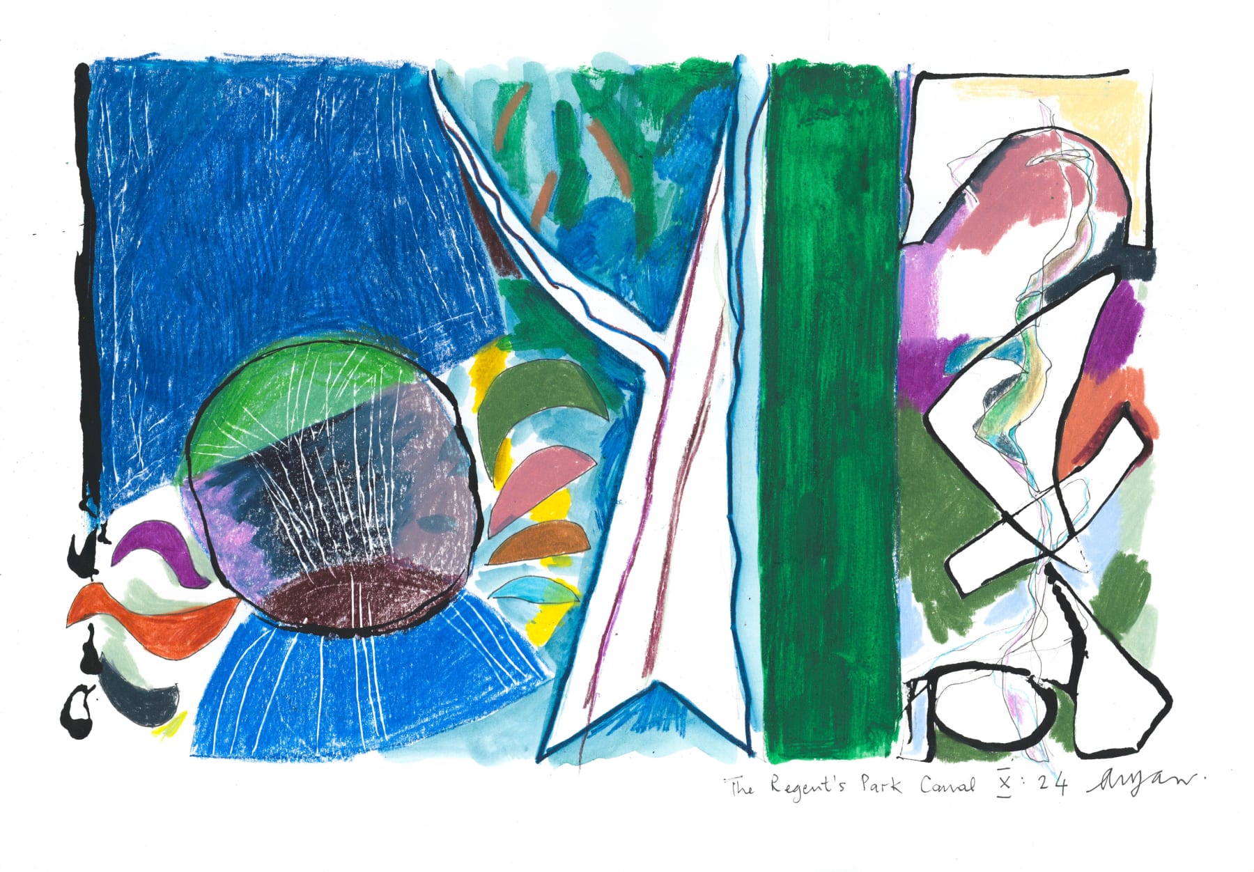 Andrew Marr, The Regent’s Park Canal X:24, 2024