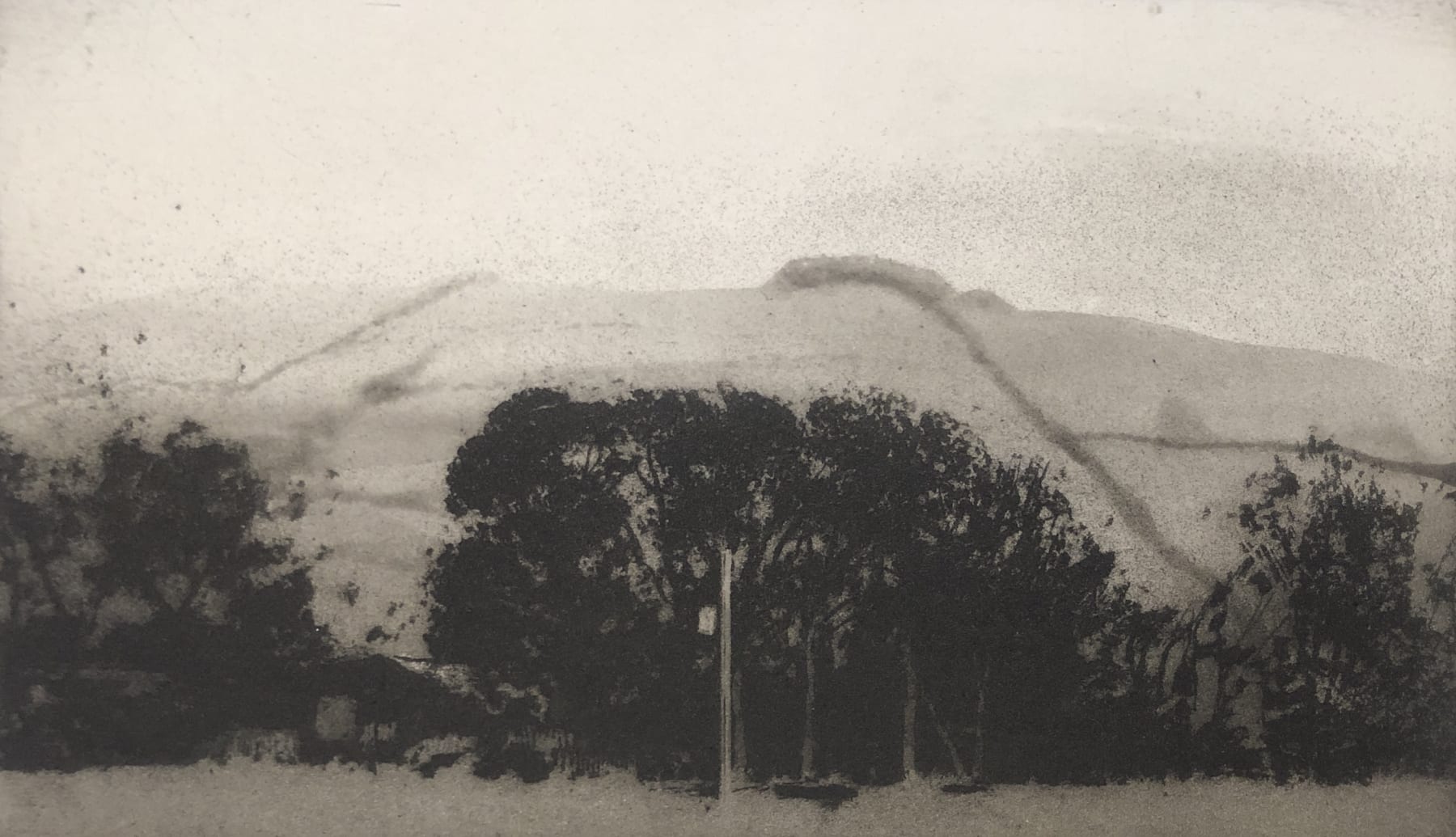Norman Ackroyd, Weston Hill – Clun Forest – Shropshire, 1993