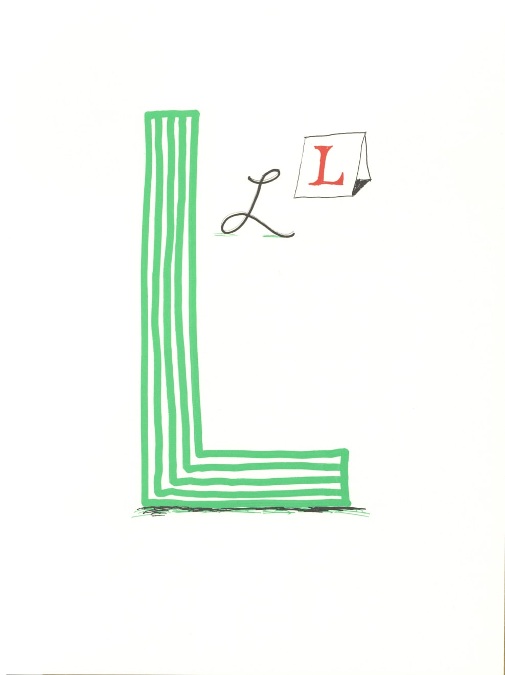 David Hockney, 'L' from 'Hockney's Alphabet' , 1991