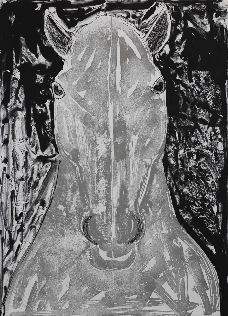 Elisabeth Frink, Grey Horse Head, 1990