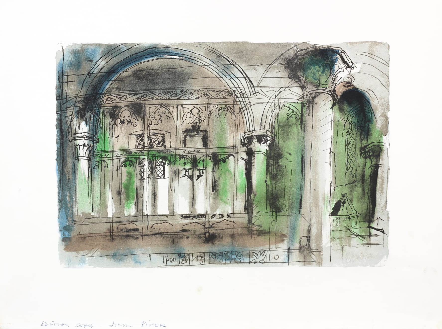 Dulwich College Secret Bid Auction 2025, LOT 124: John Piper - Inglesham Church, 1989