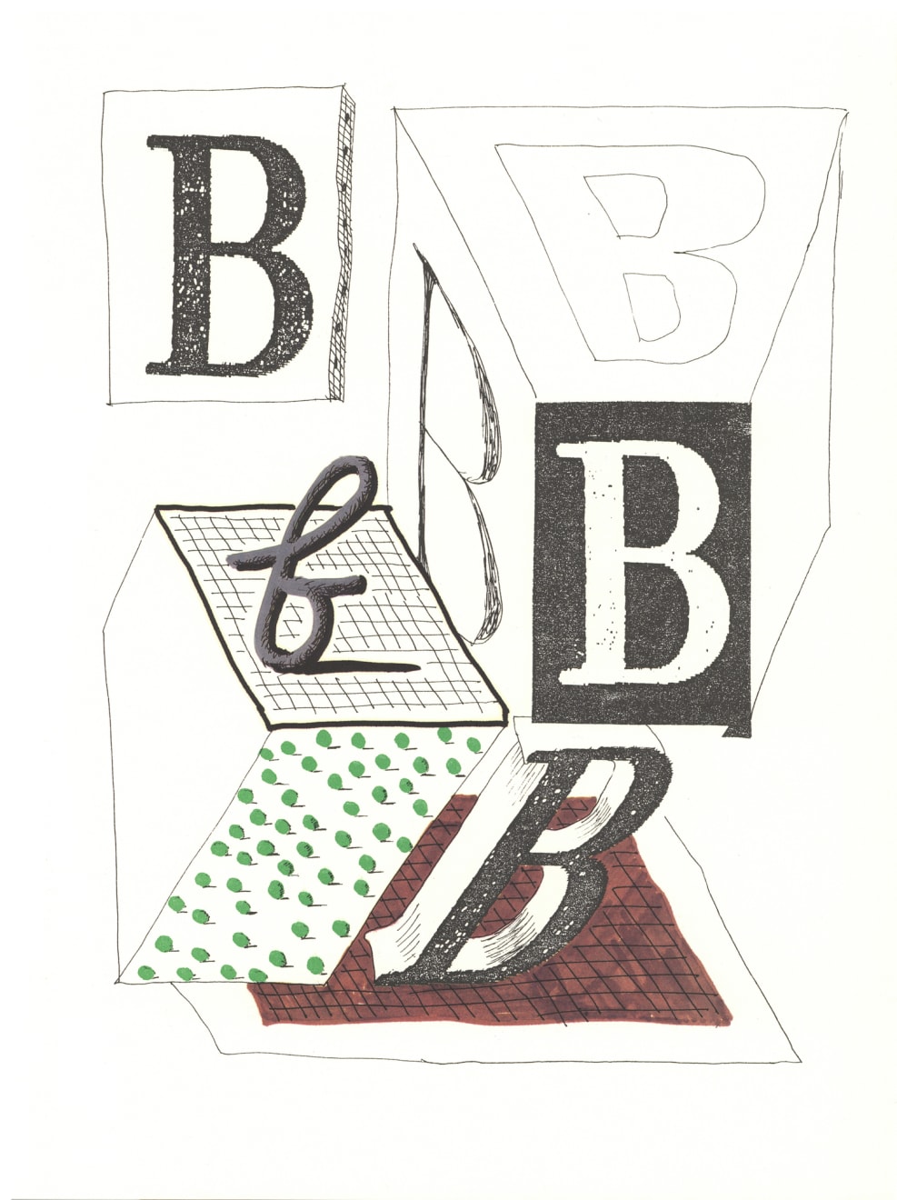 Dulwich College Secret Bid Auction 2025, Lot 76: David Hockney - Hockney’s Alphabet - B, 1991