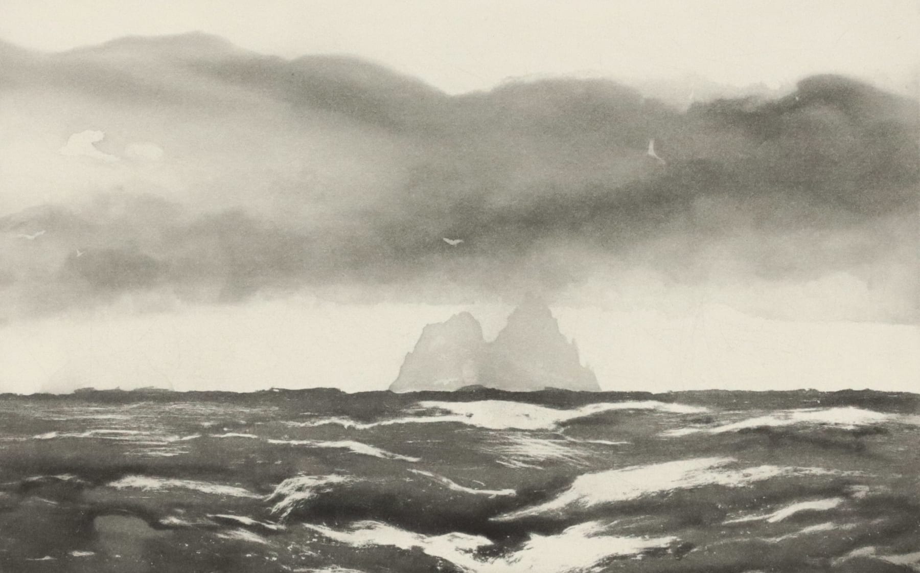 Norman Ackroyd, Skellig from Inishvickillane, 2007
