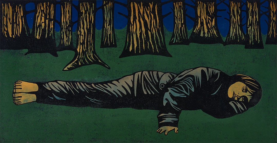 Paul Hogg, Boy in a Wood, 2020