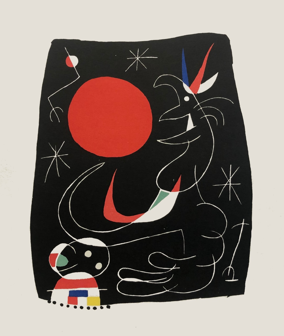 Joan Miró, Composition IV from Jacques Prevert's 'Joan Miró', 1956