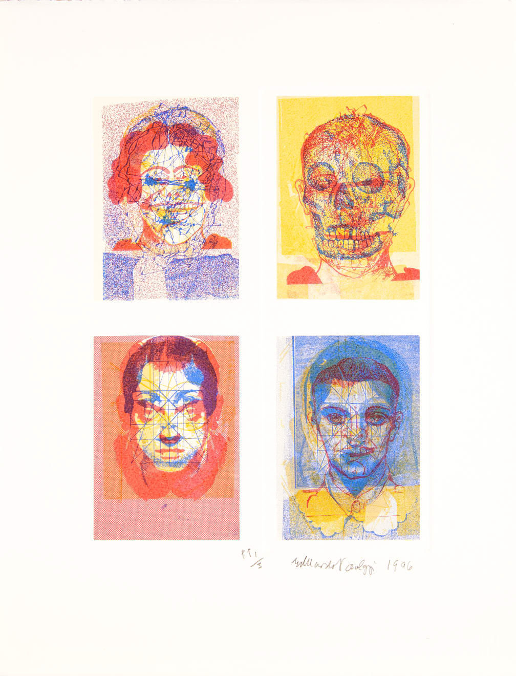 Eduardo Paolozzi, The Buñuel Suite (in colour) 3, 1996
