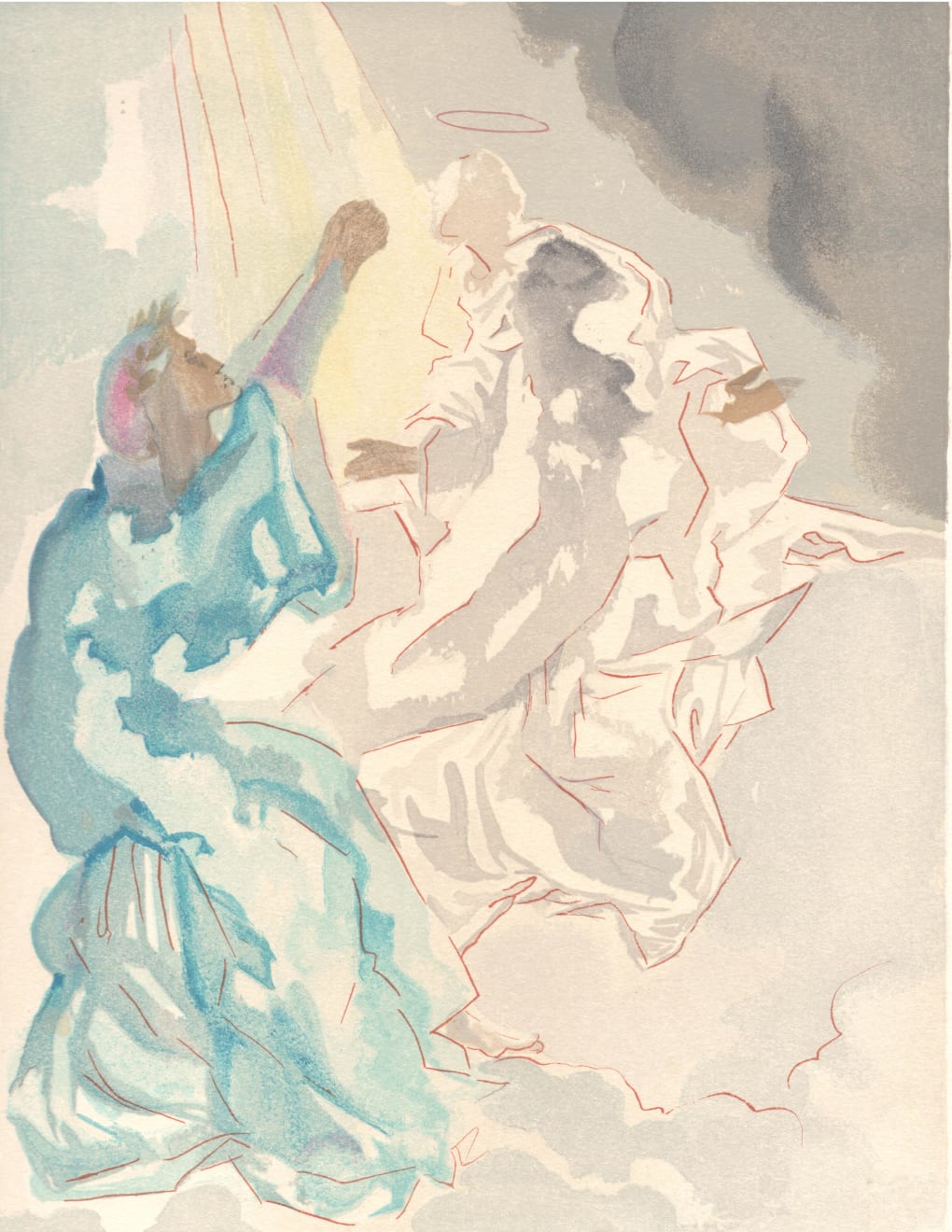 Salvador Dalí, The New Aspect of Beatrice (Paradise: Canto 5), 1960-64