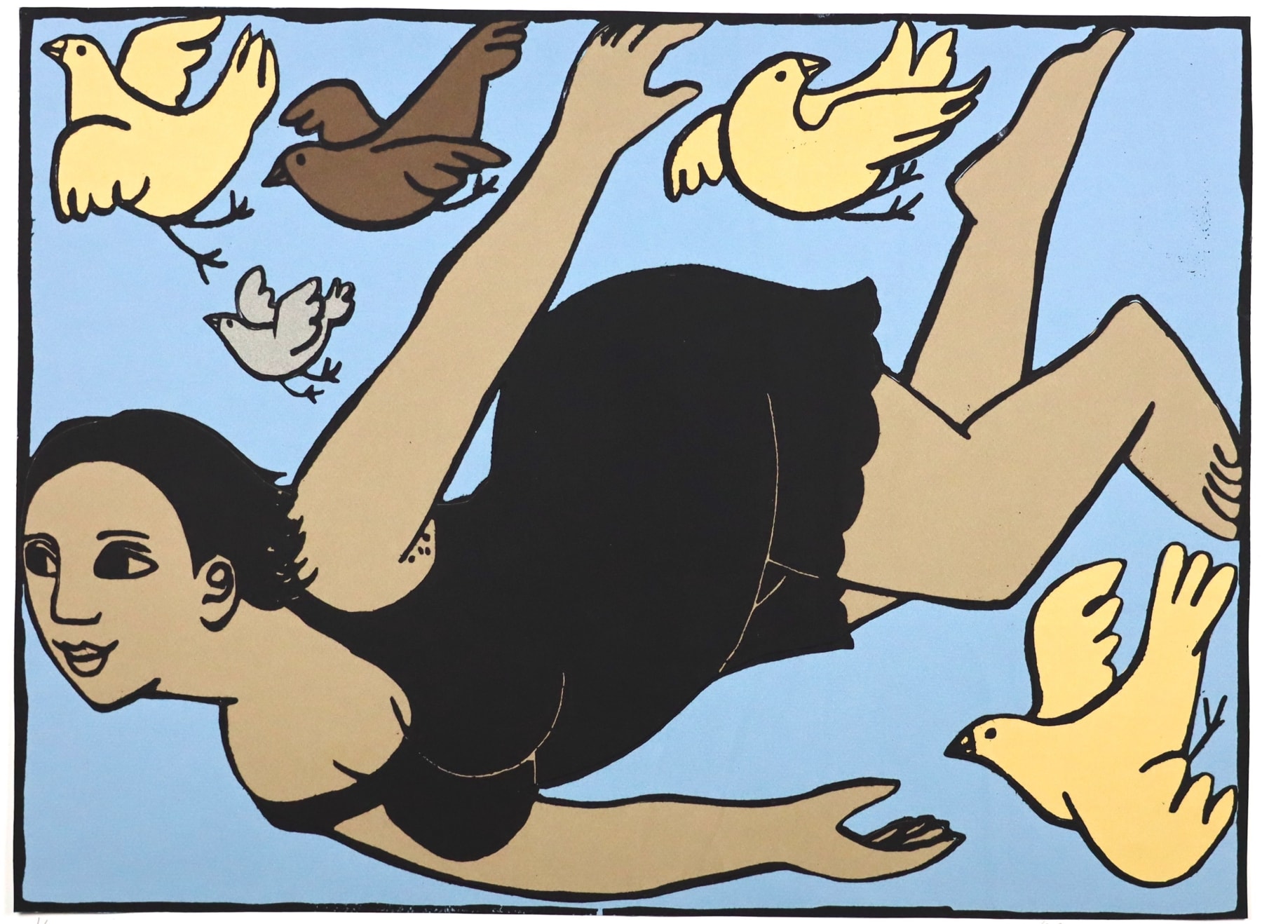 Anita Klein Studio Sale, Flying Lady with Birds (TP), 2010