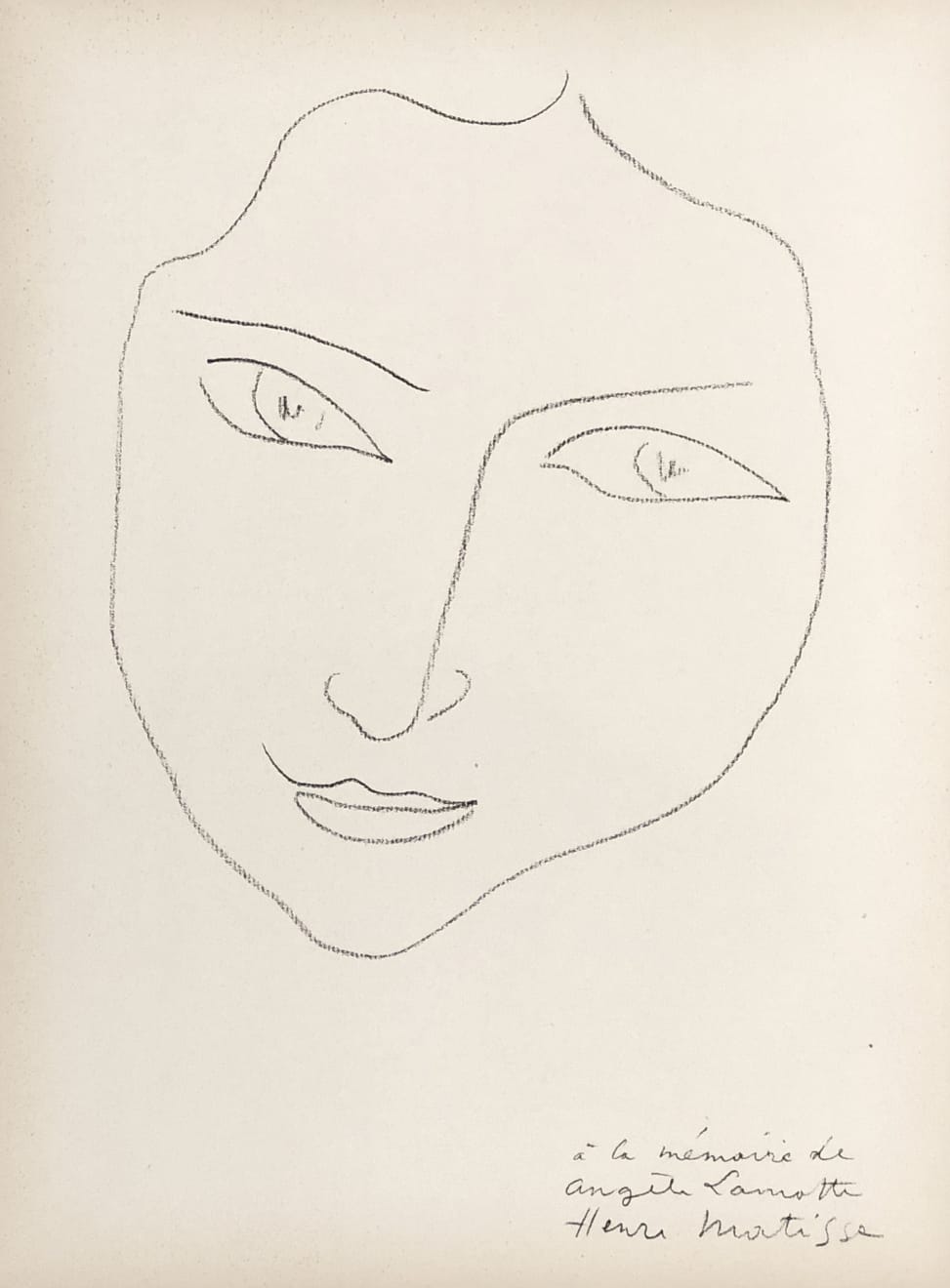 Henri Matisse, À la Mémoire de Angèle Lamotte II, 1945
