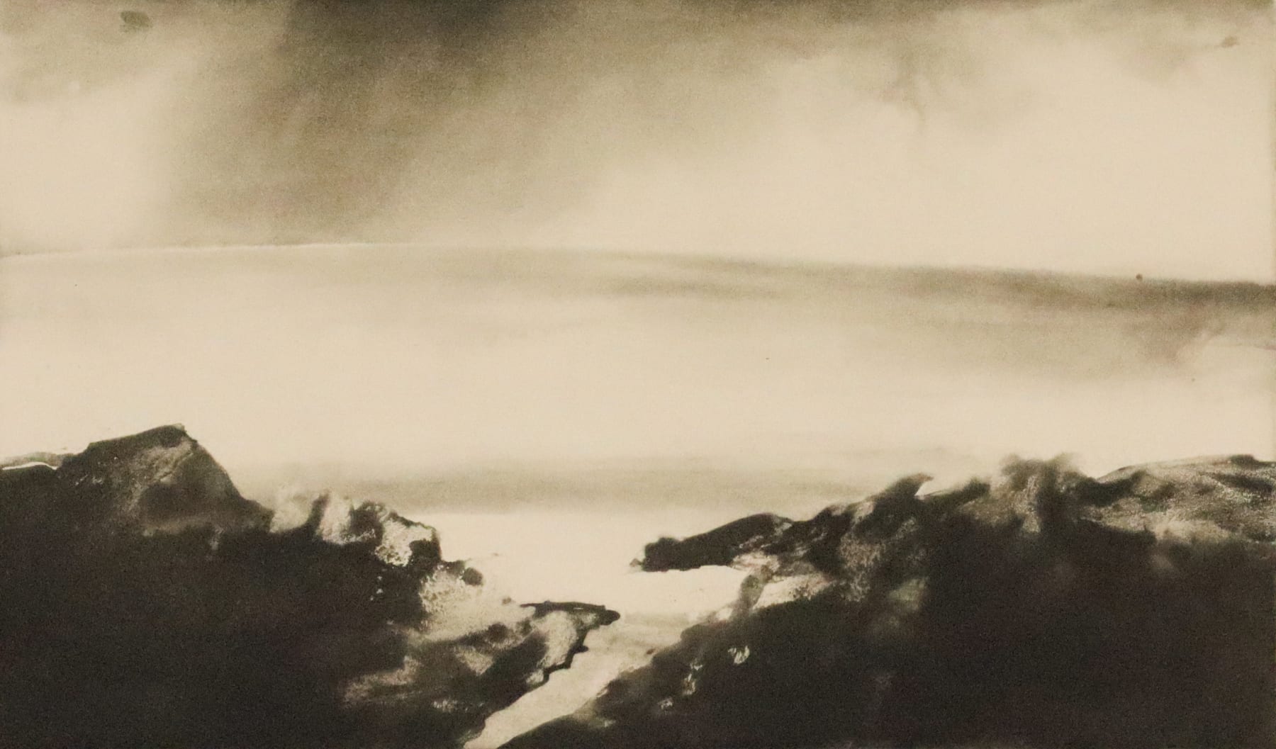 Norman Ackroyd, The Atlantic from High Island, 2003