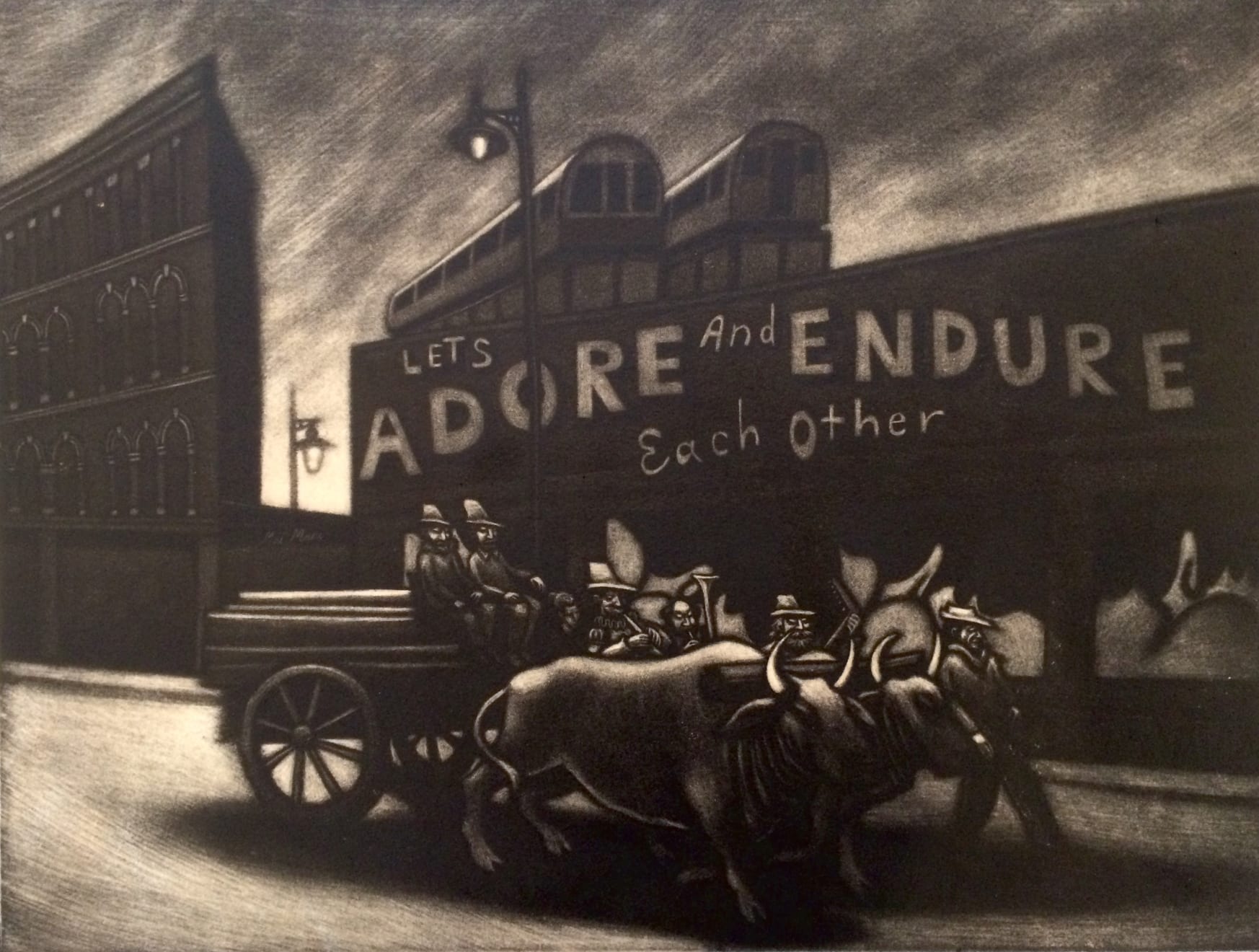 Mychael Barratt, Urban Myths VIII - Pilgrimage of the Timbers from The Theatre, Shoreditch, to The Globe, Bankside