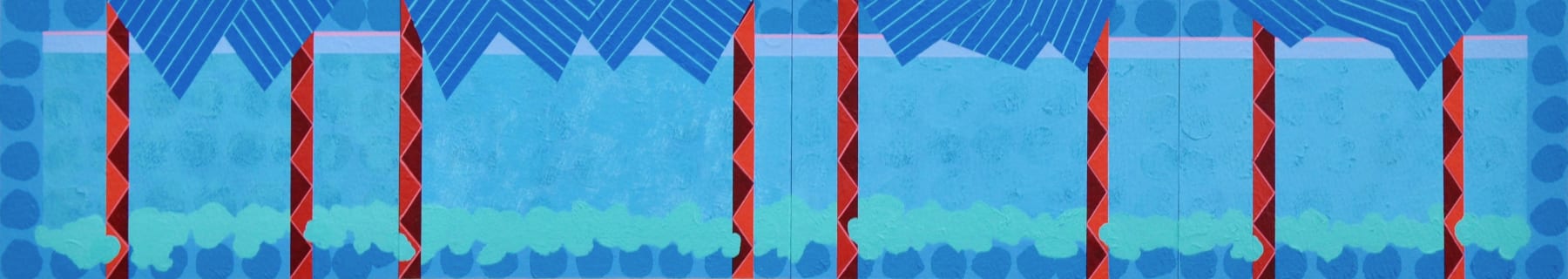 Christmas Secret Bid Auction 2024, LOT 49: John Crossley - Under the Pier, 2020